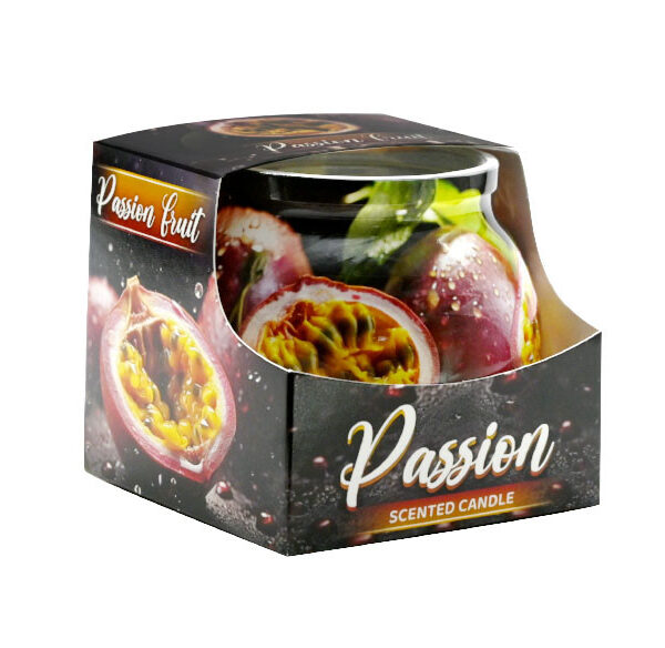 Smaržīgā svece stikla traukā "Passion" | ~150g, ~30 stundu degšanas laiks