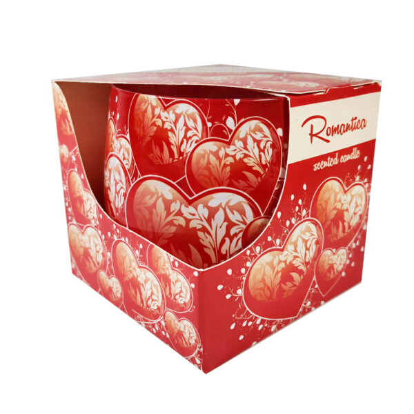 Smaržīgā svece stikla traukā "Romantica" | Jūtīgs aromāts