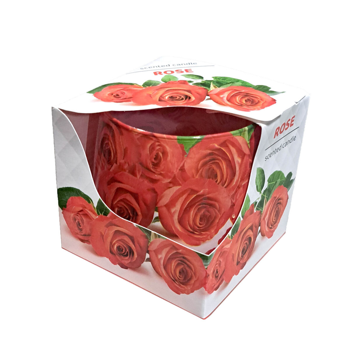 Aromātiskā svece stikla traukā "Zemene" | ~150g, ~30 degšanas stundas - Image 1