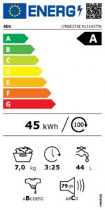 AEG 8000 PowerCare veļas mašīna ar augšējo ielādi | 7 kg, A klase, ar tvaiku funkciju - Image 3