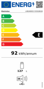 Zem darba virsmas iebūvējams ledusskapis Electrolux | 82 cm, OptiSpace - Image 4