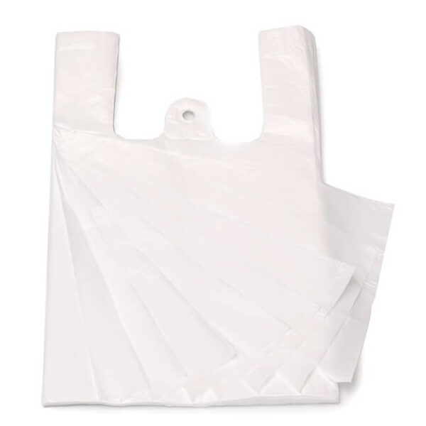Mazi iepirkumu maisiņi ar rokturiem 16x33 cm, 100 gab. | 8 mikroni, HDPE