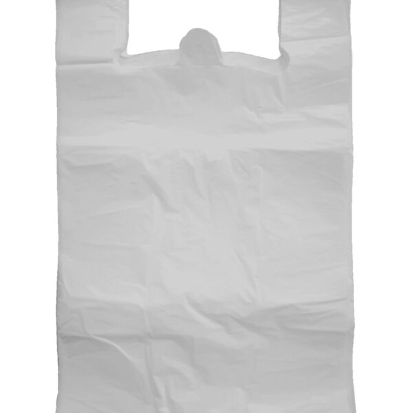 Iepirkumu maisiņi ar rokturiem 24x45 cm, 100 gab. | 9 mikroni, HDPE