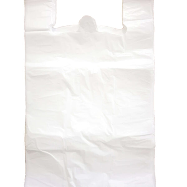 Īpaši izturīgi iepirkumu maisiņi ar rokturiem 30x55 cm, 100 gab. | 20 mikroni