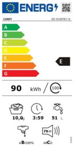 Viedā veļas mazgājamā mašīna Candy | 10 kg, WiFi vadība, Mix Power System - Image 7