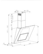 Gartrauks BREGO Black Pearl 90 | Melna stikla dizains, 90 cm, Klusa darbība - Image 2
