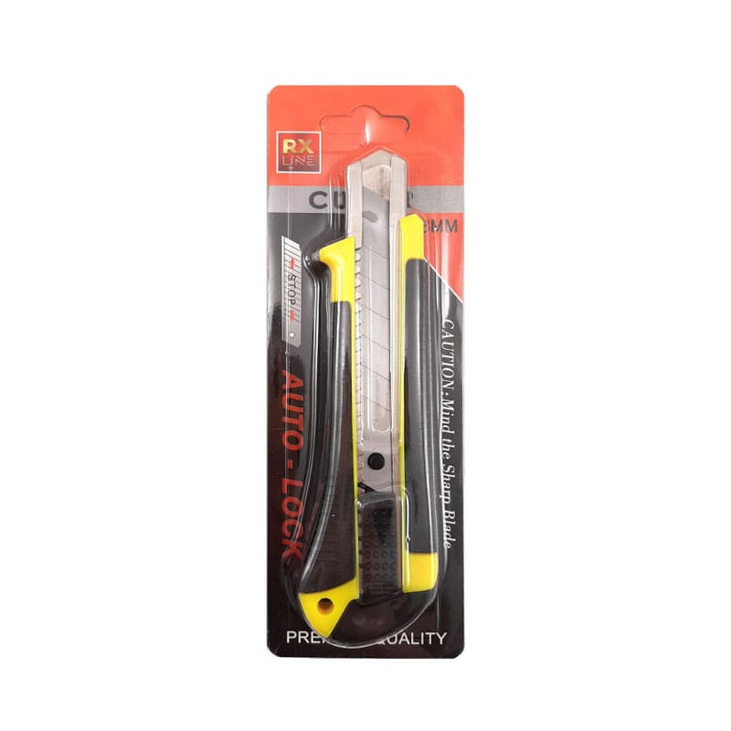 peilis-lauzomomis-geleztemis-rx-maxter RX MAXTER Nazis ar salaužamiem asmeņiem | AUTO-LOCK fiksators, 18 mm, izturīga konstrukcija - Image 1