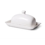 Fissman Porcelāna sviesta trauks ALEKSA | Klasisks balts dizains