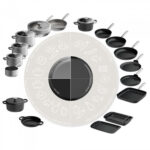 BergHOFF Panna Graphite SS 24 cm | Pārstrādāts nerūsējošais tērauds, piemērota lietošanai cepeškrāsnī - Image 2