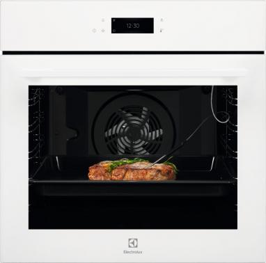Viedā cepeškrāsns Electrolux 800 SenseCook® ar pirolīzi | A+ klase, balta