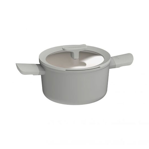 BergHOFF Katls LEO Balance 20 cm | 3.0 L, CeraGreen pārklājums, Viedais vāks