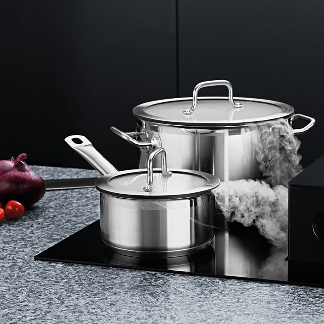 puodu-rinkinys-berghoff-1132008.7 BergHOFF Katlu komplekts Hotel Downdraft | 7 daļas, integrētiem tvaika nosūcējiem - Image 6