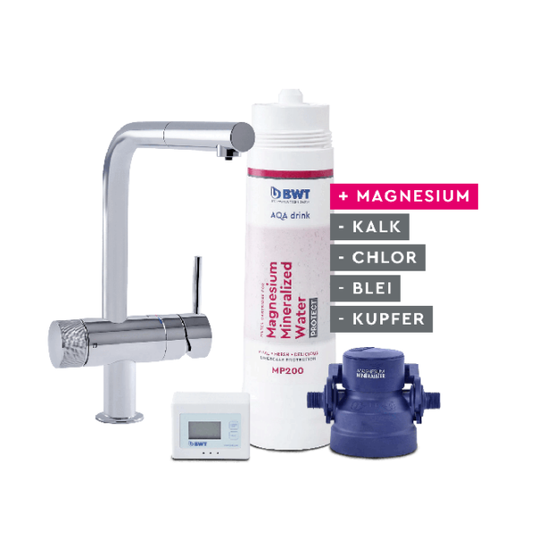 GROHE Virtuves Maisītājs ar BWT Filtru | AQA Pure Loft, L-veida