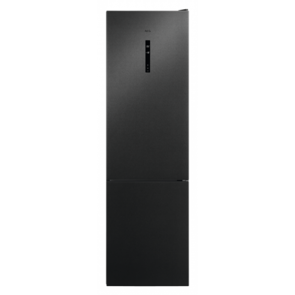 Augsts Melns Ledusskapis AEG 8000 | 201 cm, Cooling 360°, CustomFlex®