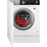 Pilnībā iebūvējama veļas mazgājamā mašīna ar žāvētāju AEG 7000 | 8/4 kg, ar tvaiku, DualSense