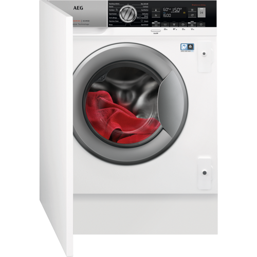 Pilnībā iebūvējama veļas mazgājamā mašīna ar žāvētāju AEG 7000 | 8/4 kg, ar tvaiku, DualSense