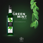 1883 MAISON ROUTIN Sirupas "Green Mint" | 1 L, Prancūziškas (Kopija) - Image 3