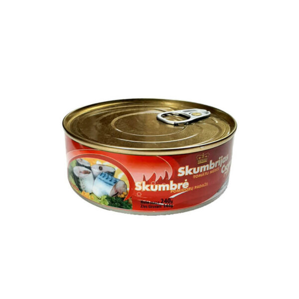 ROJA F.C.T Skumbrija Tomātu Mērcē 240 g | Bagāta ar Omega-3, Gatava Lietošanai