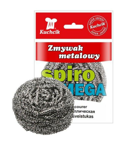 Metāla spirālveida beržamā sūklis KUCHCIK MEGA | Nerūsējošais tērauds, liels