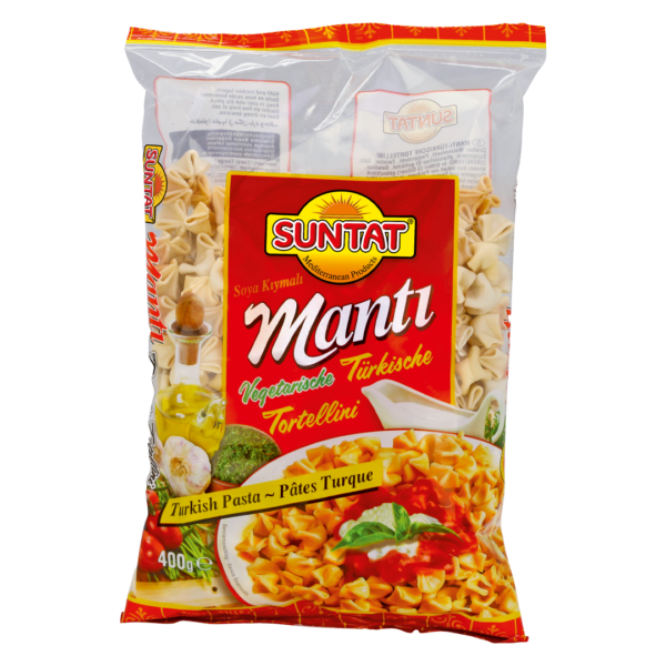 Turku makaroni Manti ar sojas pildījumu SUNTAT, 400 g
