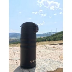 Kyocera Termopuodelis Flip Top | 350 ml, Juodas, Su keramine danga