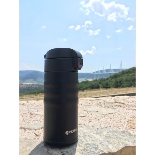 Kyocera Termopuodelis Flip Top | 350 ml, Juodas, Su keramine danga