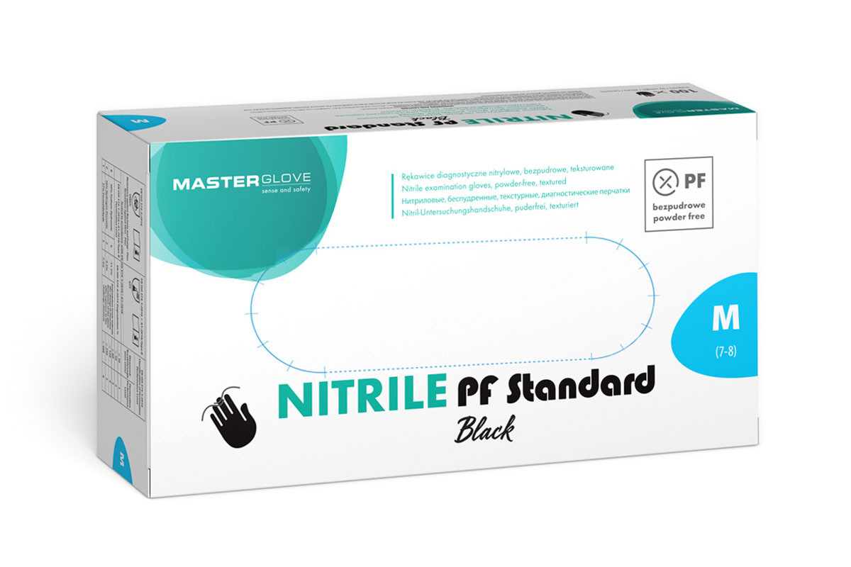 vienkartines-nitrilines-pirstines-master-glove-m-dydis-juodos-spalvos-100vnt Vienreizējie nitrila cimdi Master Glove, melni, izmērs M, 100 gab. - Image 1