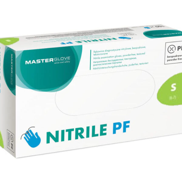 Vienreizējie nitrila cimdi Master Glove, zili, izmērs S, 100 gab.