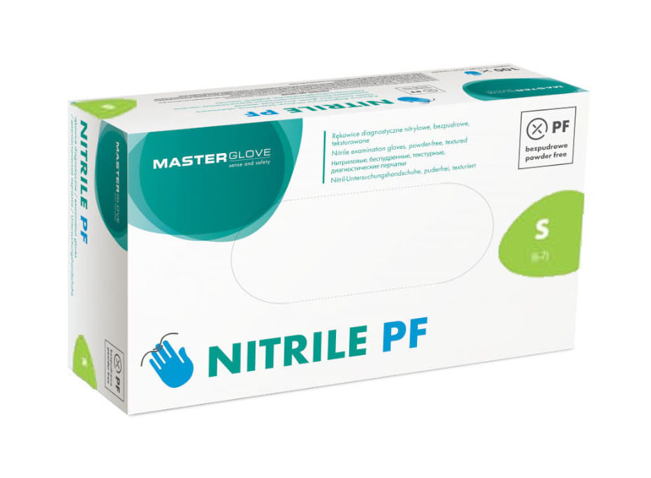 vienkartines-nitrilines-pirstines-master-glove-s-dydis-melynos-spalvos-100vnt Vienreizējie nitrila cimdi Master Glove, zili, izmērs S, 100 gab. - Image 1