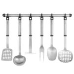 BergHOFF 8 daļu virtuves piederumu komplekts Essentials ar statīvu | Nerūsējošais tērauds, matēts - Image 3