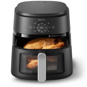 Philips Airfryer XXL NA231/00 2000 serija | 6.2 L, 1700 W, Su langeliu, Sidabrinė