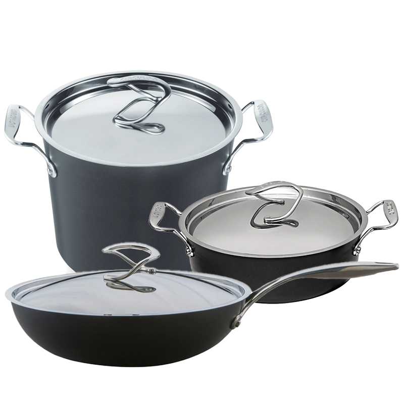 01_CR67103 CIRCULON Katlu Komplekts CR67103 (3 Gab.) | Anodēts Alumīnijs, Total® Non-Stick, Piemērots Cepeškrāsnīm līdz 260°C - Image 1
