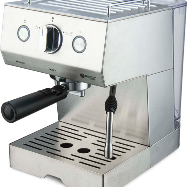 MASTER COFFEE Rokas kafijas automāts MC500S | 15 bāri, Automātisks kapučīno, Piemērots ESE tabletēm