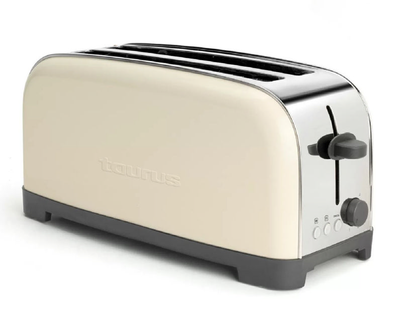 01_TA960656000 TAURUS Tosteris TA96065600 | 1400 W, 6 Līmeņi, 3 Funkcijas, 2 Īpaši Lielas Šķēles - Image 1