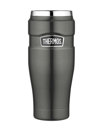 THERMOS Termokrūze THSK1005GR 470 ml | Pelēka, Karsts 7 stundas, Auksts 18 stundas, Āķis tējai