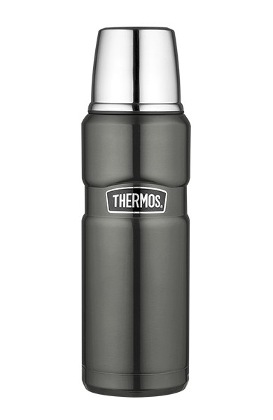 THERMOS Termoss THSK2000GR 470 ml | Pelēks, Uztur Karstumu 18 stundas, Aukstumu 24 stundas, Triecienizturīgs