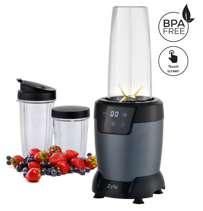 01_ZY002BL ZYLE Kokteiļu blenderis ZY002BL | 1200 W, ar titānu pārklāti asmeņi, 28000 apgr./min., LCD ekrāns - Image 1