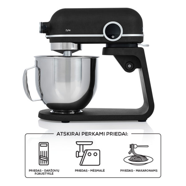 ZYLE Daudzfunkcionāls Mikseris-Kombains ZY01BSM | 800 W, 5.2 L Bļoda, LCD Ekrāns, Klusa Darbība