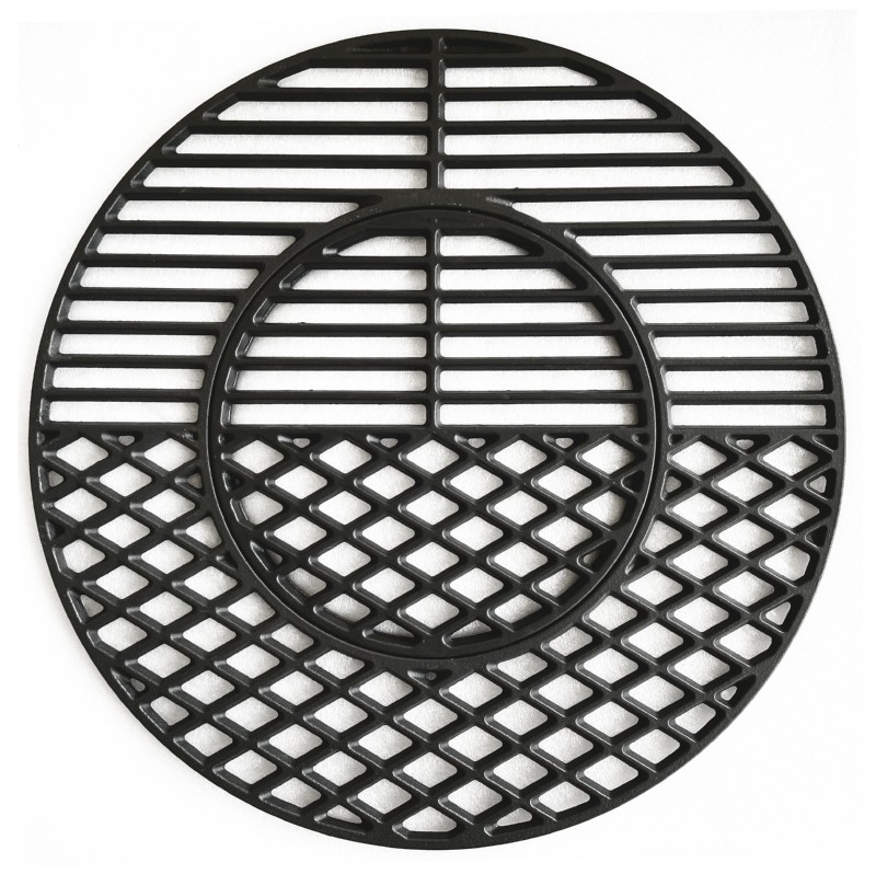 01_ZY26CIGR ZYLE Čuguna Restes Kamado Griliem ZY26CIGR | Ø 55 cm, Noņemams Centrs, Labākai Garšai - Image 1