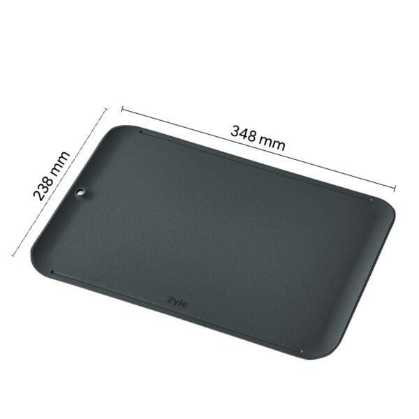 ZYLE Neskrāpējošs Griešanas Dēlis ZY341CBDG | Elastīgs TPU Pārklājums, 99,9% Antibakteriāla Virsma, 348x238 mm