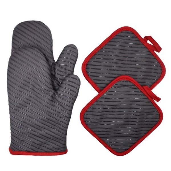 ZYLE Karstumizturīgi Cimdi ZY3520B (2 gab.) | 26 cm Garums, 100% Kokvilna, Ar Paliktņiem (Komplektā 2 Paliktņi)