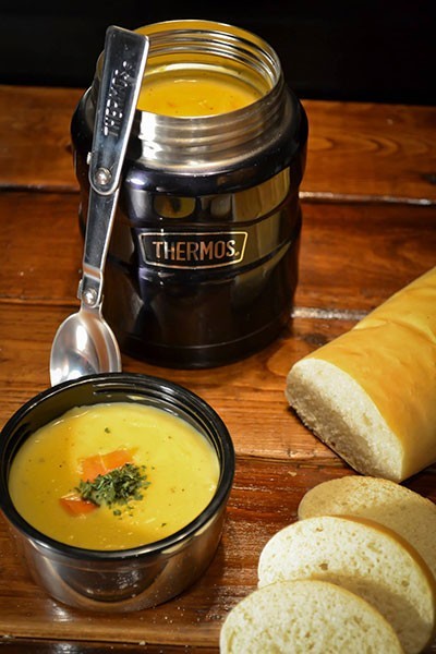 THERMOS Pārtikas termoss THSK3000GR 470 ml | Ar salokāmu karoti, karstums 9 stundas, zaļš/pelēks (GR)