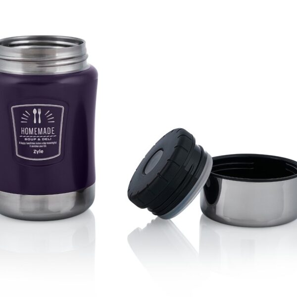 ZYLE „HomeMade“ Pārtikas termoss ZY0500PLFC 0.5 L | Violets, Uztur karstumu 14 stundas, Vakuuma izolācija
