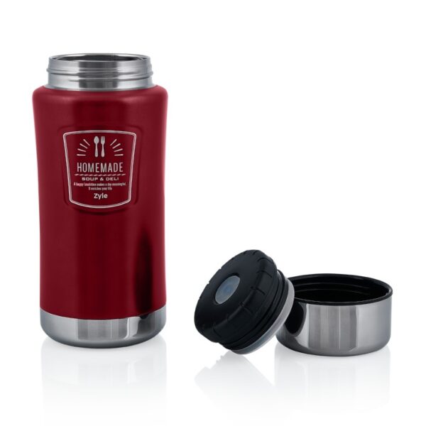 ZYLE "HomeMade" Pārtikas termoss ZY1000RDFC 1 L | Sarkans, uztur siltumu 14 stundas, vakuuma izolācija