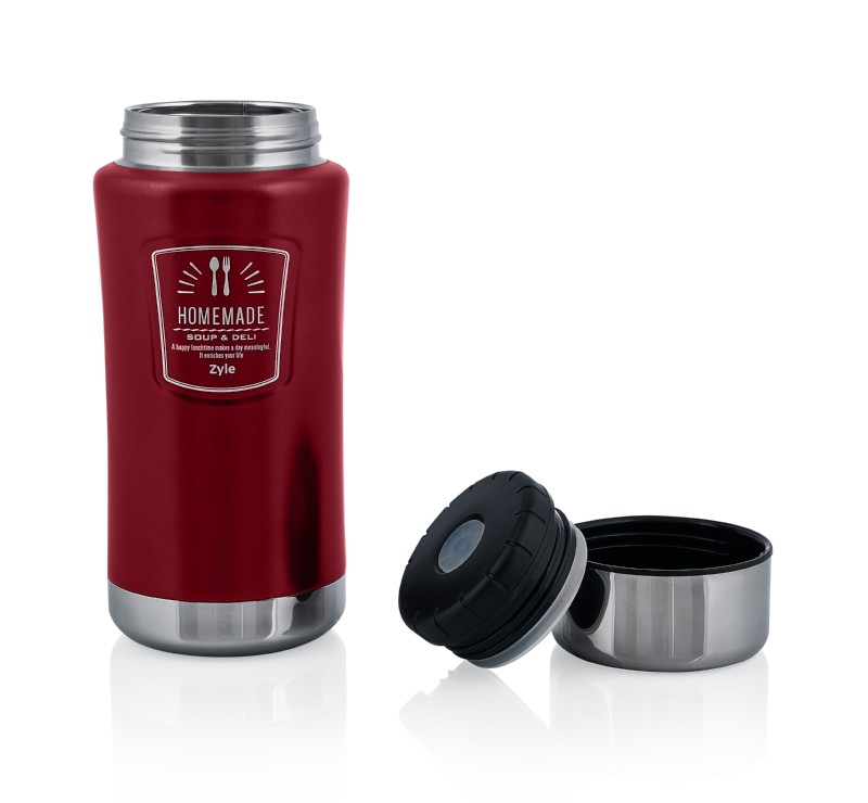 02_ZY1000RDFC ZYLE "HomeMade" Pārtikas termoss ZY1000RDFC 1 L | Sarkans, uztur siltumu 14 stundas, vakuuma izolācija - Image 1