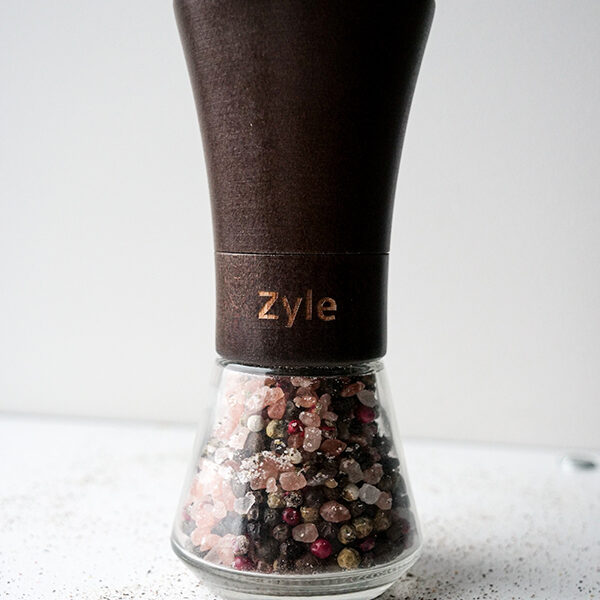 ZYLE Garšvielu dzirnaviņas ZY187GRDB | Tumši brūnas, "CrushGrind" keramiskās dzirnakmeņi, regulējams rupjums