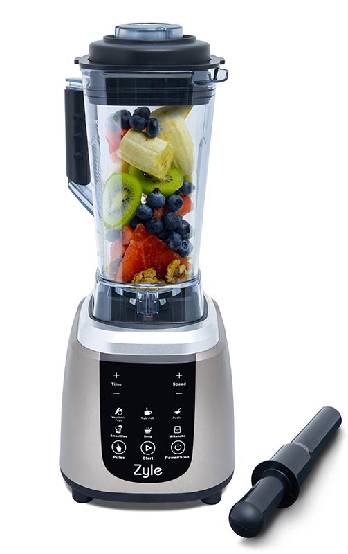 02_ZY703BL ZYLE Profesionālais kokteiļu blenderis ZY703BL | 1800 W, 28000 apgr./min., 2 L Tritan trauks, Vācu tērauds - Image 1