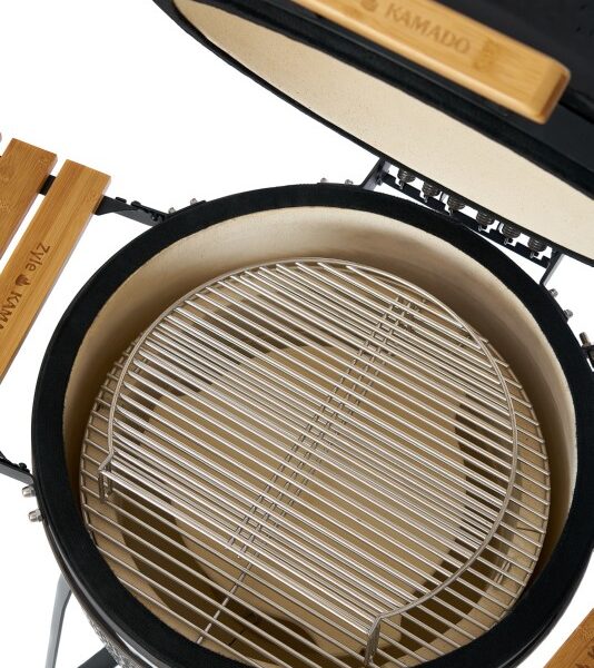 ZYLE Kamado Grils ZY27BLSET | 69 cm (27 collas), GARANTIJA VISAM EKSPLUATĀCIJAS LAIKAM, Pilns Piederumu Komplekts, Melns