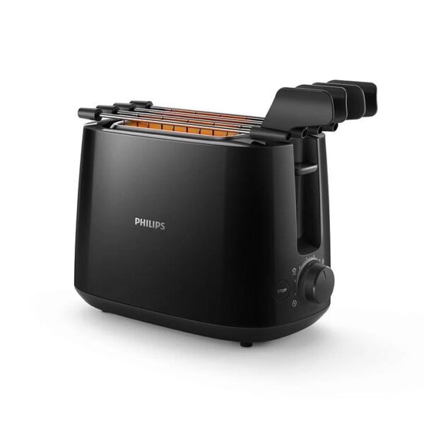 Philips Tosteris HD2583/90, 600 W, Melns | 8 iestatījumi, Integrēts statīvs