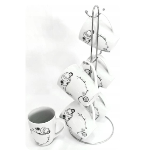 1 "Violet" keramikas krūzītes ar statīvu MDL-503 - Image 1